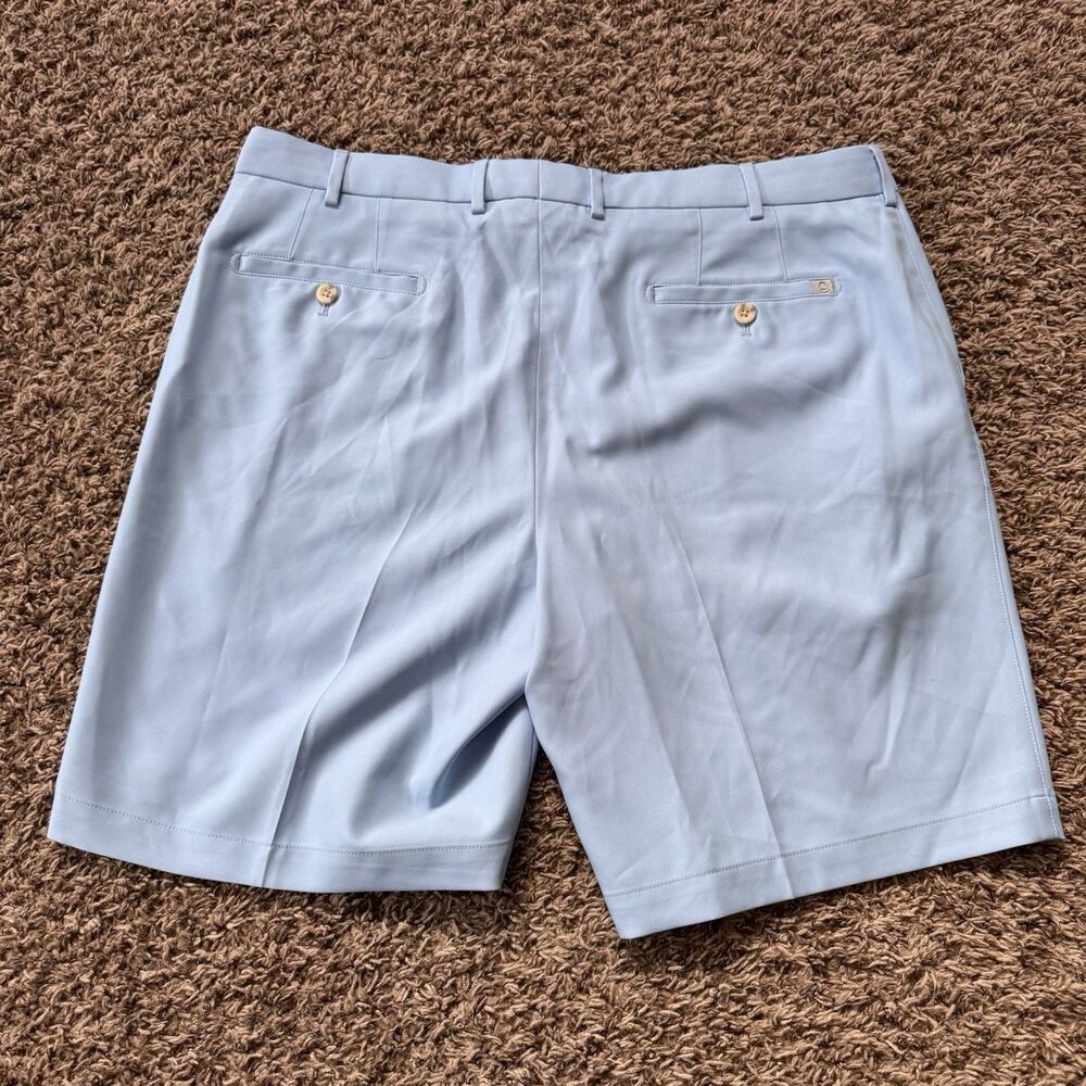 TWO Peter Millar Salem Performance Golf Shorts Men 38 Cornflower Blue 9" Classic - Picture 2 of 11